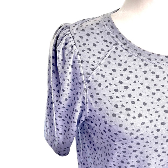 Democracy: Grey Animal Print Blouse. - Picture 3 of 11